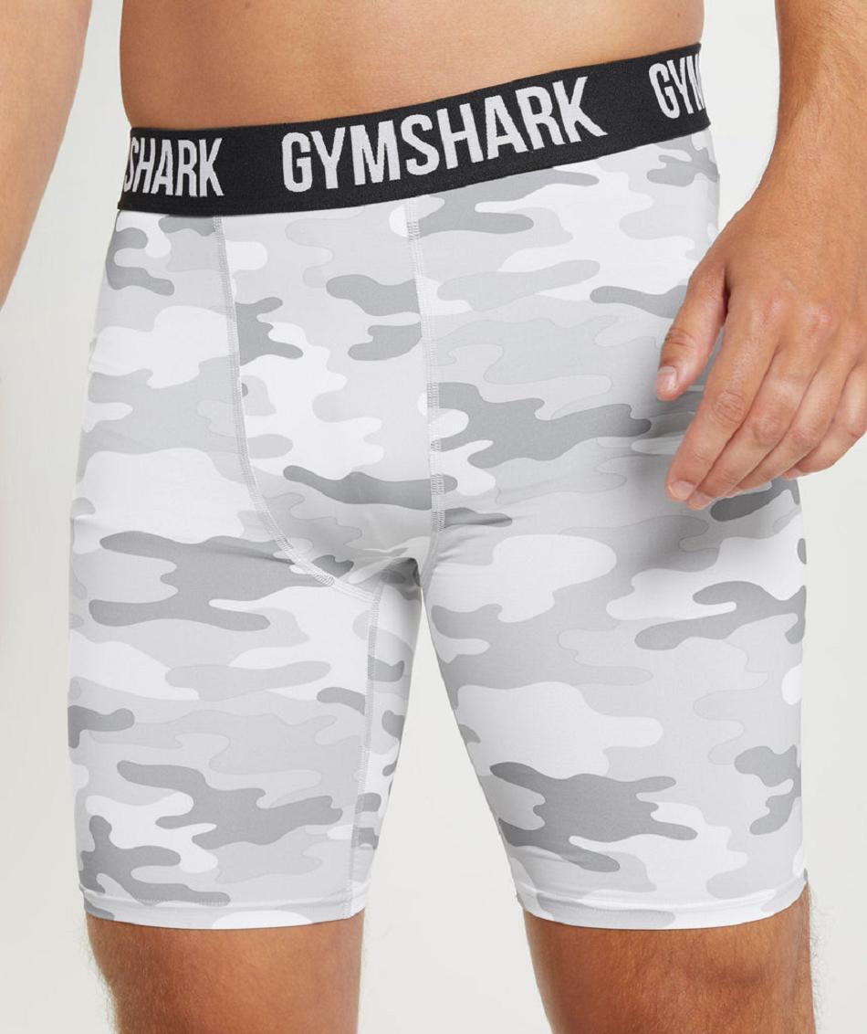 Pantalones Cortos Gymshark Element Baselayer Hombre Gris Claro | CO 3927FDN